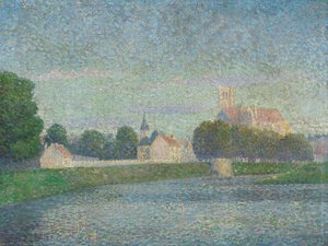 Morgen auf der Marne in Meaux