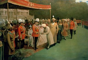 Edward VII. empfängt Maharadschas und Würdenträger vor seiner Krönung