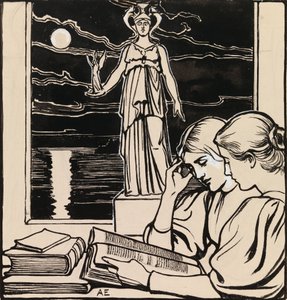 Titelvorschlag für das Ateneum-Magazin von Albert Edelfelt