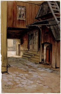 Haus in Porvoo von Albert Edelfelt