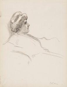 Profil einer Frau (Ellan) von Albert Edelfelt