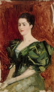 Porträt von Frau Dagmar Dippell, Kompositionsskizze von Albert Edelfelt