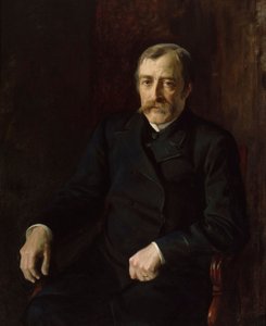 Porträt von Professor Carl Gustaf Estlander von Albert Edelfelt