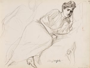 Ruhende Frau von Albert Edelfelt