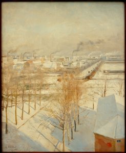 Verschneites Paris