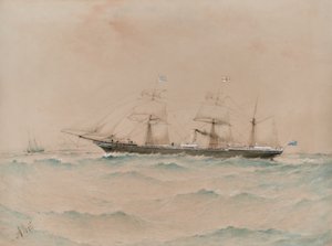 Afrikanischer Postdampfer, Lagos, Dyson Weston Kommandant von Albert Ernest Markes