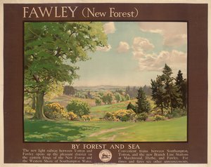 Fawley (New Forest), Plakat für Southern Railway