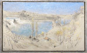 Rheinfall von Albert Goodwin
