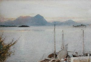 Sonnenaufgang von Baveno, Lago Maggiore