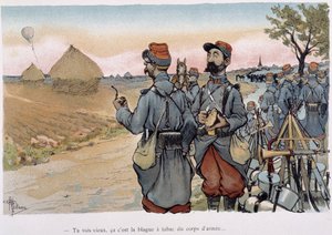 Militärische Aerostation (in „Album militaire“ von Albert Guillaume (1873-1942), ca. 1900)