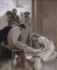 Jesus wäscht seinen Jüngern die Füße, 1898