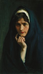 Der Kopf eines Mädchens, 1904 von Albert Gustaf Aristides Edelfelt