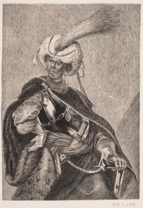 Ein schwarzer Afrikaner in Rüstung von Albert Haelwegh