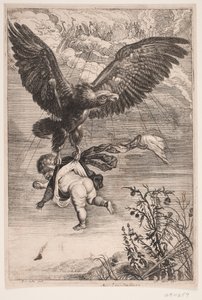 Ganymed wird vom Adler entführt