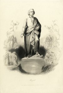 Mozart-Denkmal am Mozartplatz, 1842