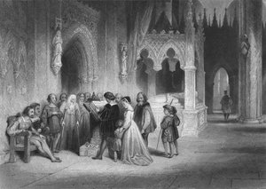 Die erste Lesung der englischen Bibel, 1845 von Albert Henry Payne