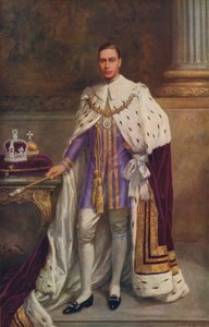König George VI. in Krönungsroben 1936 von Albert Henry after Collings
