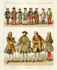 Französische Kostüme 1700-1750 von Albert Kretschmer