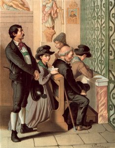 Deutsche Tracht, Tirol, Ober-Innthal von Albert Kretschmer