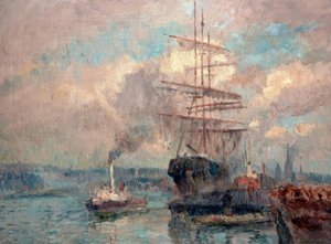 Im Hafen von Rouen