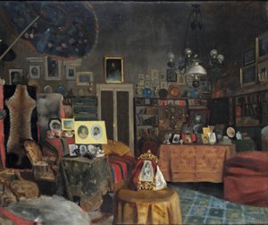 Sir Richard Burtons Arbeitszimmer, 1889
