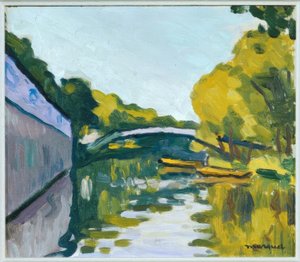 Kanal in der Umgebung von Paris von Albert Marquet