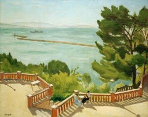 Ecke der Terrasse in l’Estaque von Albert Marquet