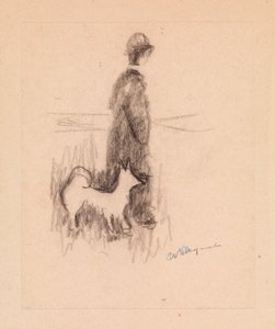Figur und Hund von Albert Marquet
