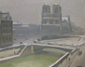 Notre Dame im Schnee, nach 1912 von Albert Marquet