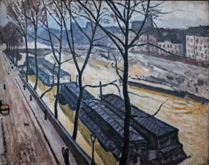 Paris im Winter. Quai Bourbon von Albert Marquet