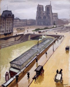 Regentag. Notre Dame de Paris. 1910 von Albert Marquet