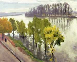 Die Seine bei La Frette im Herbst, ca. 1939-40 von Albert Marquet