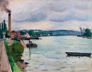 Blick auf die Seine (nahe Rouen)