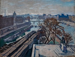 Blick auf die Seine und das Denkmal für Henri IV von Albert Marquet