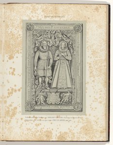 Grabplatte in der Kirche von Schettens von Sybrand van Osinga (1623) und seiner Frau Atke van Aggema (1619) von Albert Martin