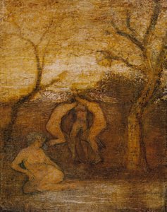 Tanzende Dryaden, um 1879 von Albert Pinkham Ryder