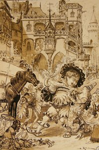 Kindheit von Pantagruel von Albert Robida