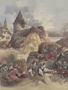 Die Frauen bei der Belagerung von Marseille von Albert Robida
