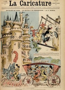 Der Weg zum Schloss Pierrefonds in der Oise (60)