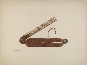 Riegel von der Tür der "Kennedy Farm"