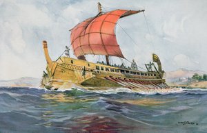Leuchtschiff der klassischen griechischen Periode von Albert Sébille