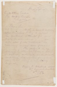 Brief an den Wettbewerbsredakteur, 23. September 1917 von Albert Warbrick