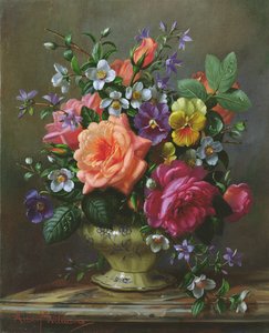 Rosen und Stiefmütterchen von Albert Williams