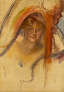 Studie für Femme à la Harpe, ca. 1902 von Albert de Belleroche