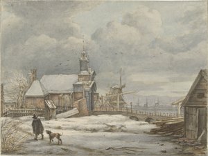 Ansicht des Haarlemmerpoort in Amsterdam
