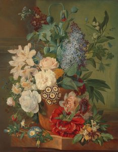 Blumen in einer Terrakottavase