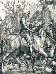 Der Ritter des Todes, um 1880 von Albrecht (after) Durer or Duerer