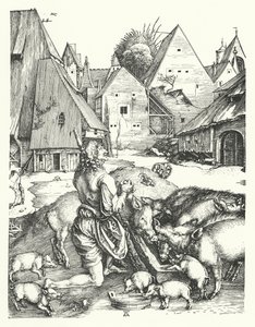 Der verlorene Sohn von Albrecht (after) Durer or Duerer