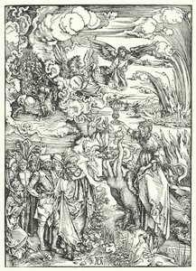 Die Hure Babylon von Albrecht (after) Durer or Duerer