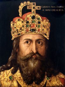 Porträt von Karl dem Großen von Albrecht (follower of) Durer or Duerer